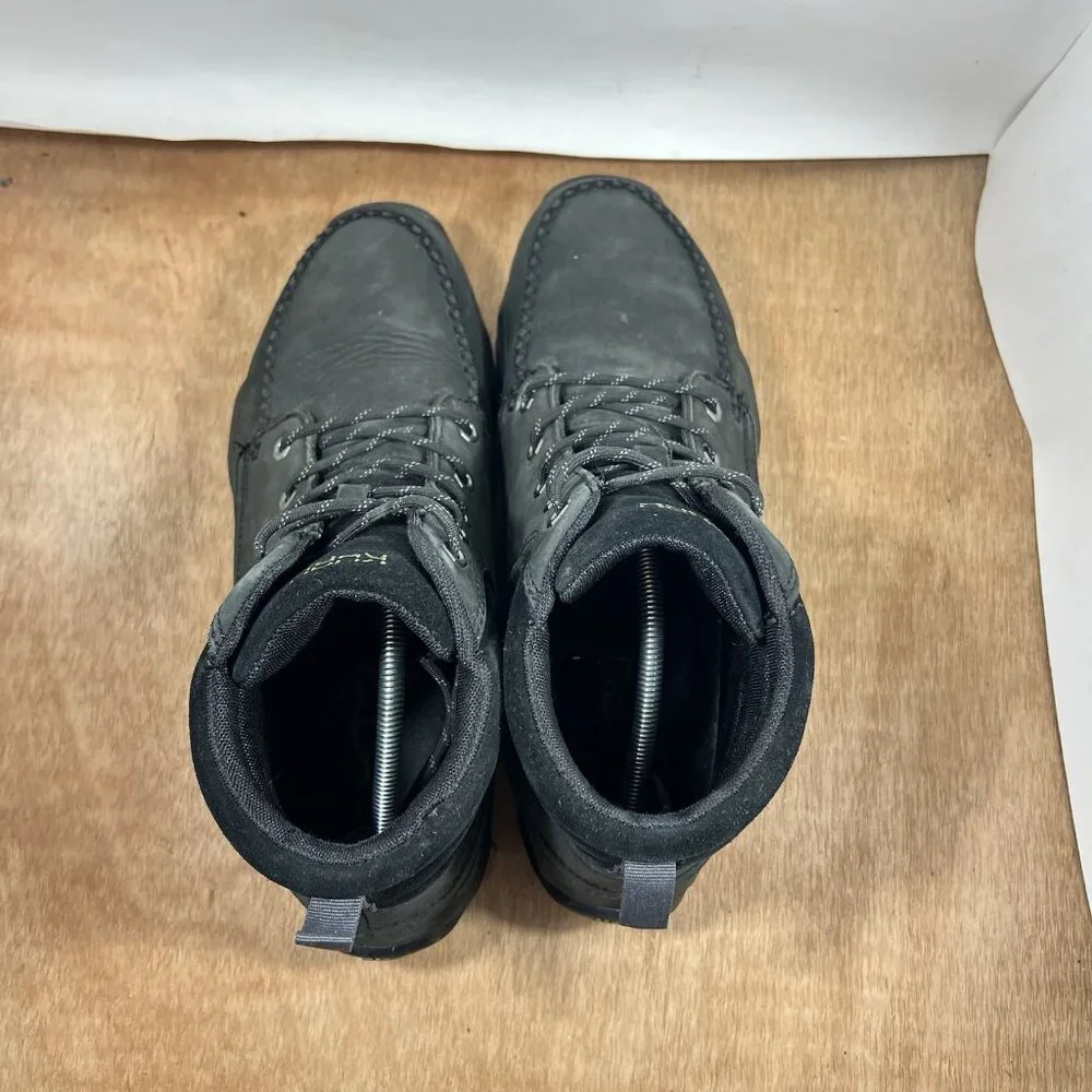 KURU Quest Men's Black Leather Ankle Support Lace Up Camp Hiking Boots Size 13